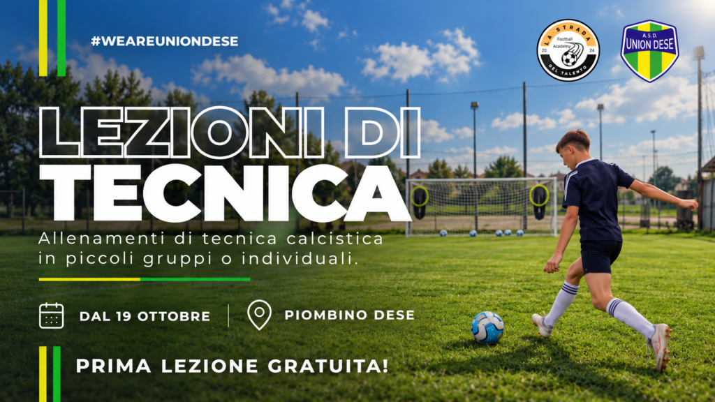 Lezioni di tecnica calcistica a Piombino Dese &ndash; Union Dese e La Strada del Talento